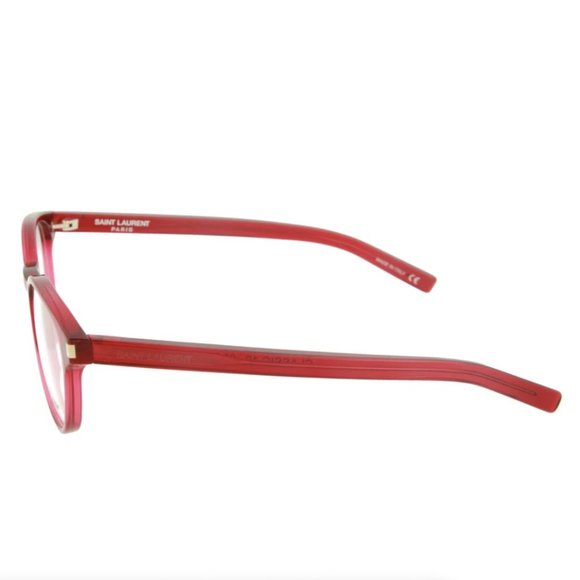 Saint Laurent Women's Transparent Red Eyeglasses! - Picture 3 of 4